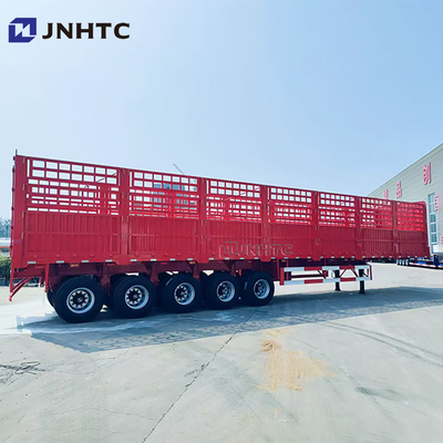 Hoge sterkte 3 assen 4 assen 5 assen op maat Bulk Cargo Fence Semi-trailer 16 meter Cargo Trailer Met Tarpaulin