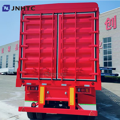 Hoge sterkte 3 assen 4 assen 5 assen op maat Bulk Cargo Fence Semi-trailer 16 meter Cargo Trailer Met Tarpaulin