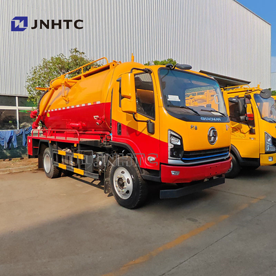 Shacman Vacuüm Afvoerzuigtruck 4x2 Riolering Tank Truck Septic Tank Truck met Hoogdruk Water Reiniging Op de verkoop