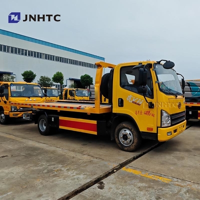 FAW Flatbed Wrecker 4*2 3tons 5 Ton 160HP Road Recovery Wrecker Truck Goede prijs