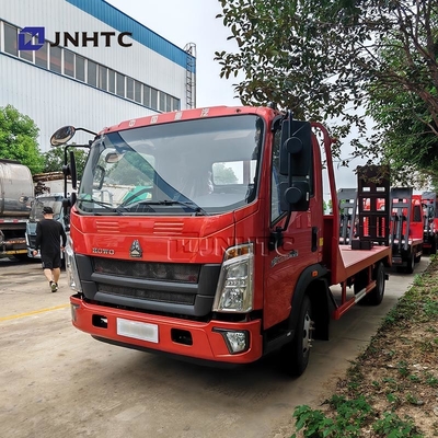 Warm te koop HOWO Wrecker Truck 4x2 3-5 ton Flatbed Light Duty Wrecker Tow Truck