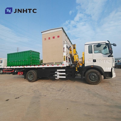 HOWO TX Kraan Truck 320HP 4X2 15TON vracht gemonteerde Wrecker Truck met hydraulische rechte boom kraan Truck
