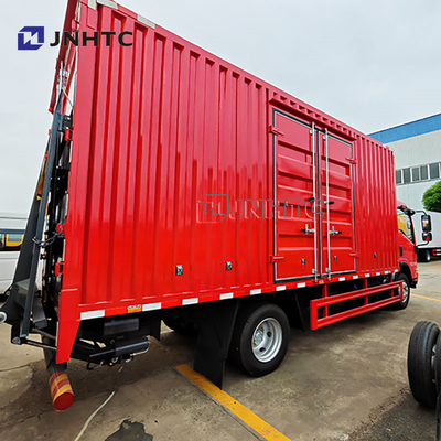 Merk 5 ton vrachtwagen 4x2 6 wieler vrachtwagen mini vrachtwagen Euro2 diesel vrachtwagen met hydraulische achterplaat