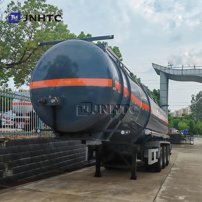 3 assen Diethylamine transport aanhanger brandstoftank half aanhanger 33000 40000 liter brandstoftrailer