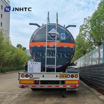 3 assen Diethylamine transport aanhanger brandstoftank half aanhanger 33000 40000 liter brandstoftrailer