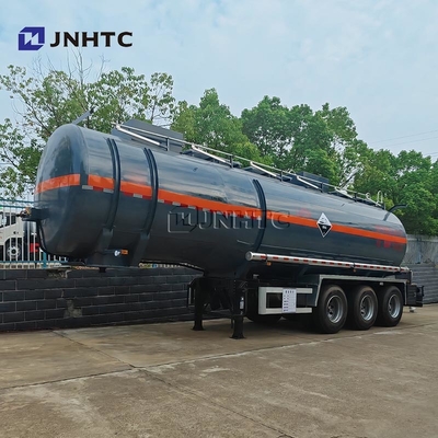 3 assen Diethylamine transport aanhanger brandstoftank half aanhanger 33000 40000 liter brandstoftrailer