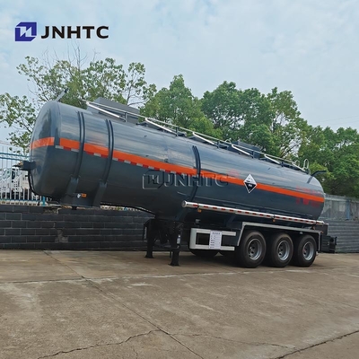 3 assen Diethylamine transport aanhanger brandstoftank half aanhanger 33000 40000 liter brandstoftrailer