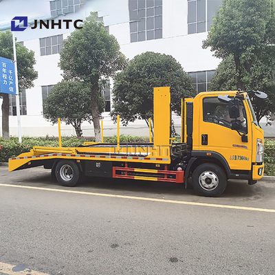 HOWO Lichte dubbele dek flatbed weg redding wrecker sleepwagen te koop
