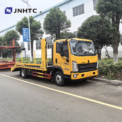 HOWO Lichte dubbele dek flatbed weg redding wrecker sleepwagen te koop