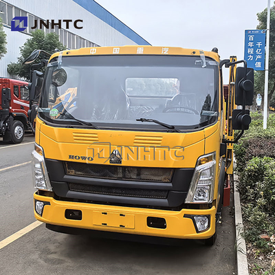 HOWO Lichte dubbele dek flatbed weg redding wrecker sleepwagen te koop