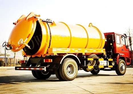 Gele Kleuren van de Diesel SINOTRUCK 6M3 de Vrachtwagenhf7 Voorassen Rioolzuiging