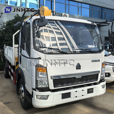 China Top Howo 4x2 lichte vrachtwagen gemonteerde kraan hydraulische 3Ton 4Ton 5Ton telescopische pick-up boom kraan te koop