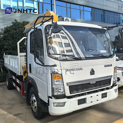 China Top Howo 4x2 lichte vrachtwagen gemonteerde kraan hydraulische 3Ton 4Ton 5Ton telescopische pick-up boom kraan te koop