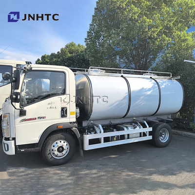HOWO 8cbm brandstoftanker Truck Light Duty Oil Tank Truck Mobiele tanktruck Aluminium brandstoftanks te koop