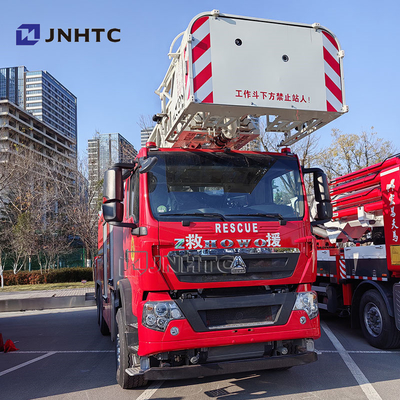 Op maat gemaakte 6x4 aandrijving 32 meter werkhoogte luchtladder brandweerwagen voor reddingswerkzaamheden in hoge gebouwen