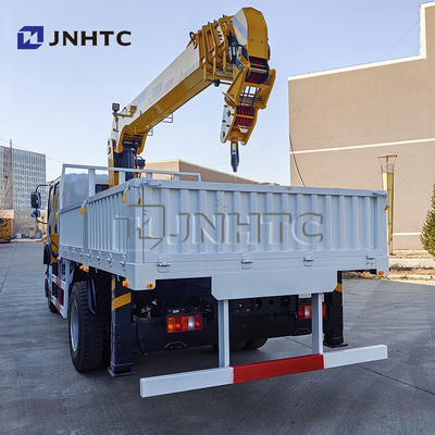 Howo Light Mini 4*4 6 Wheeler Double Row Cab Cargo Truck met telescopische boom kraan 8 ton gemonteerde kraan Cargo Truck