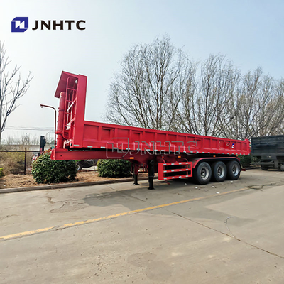 China Merk 3 As Hydraulische graanwagens oplegger Dumping Achterste Dump Tipper Halve vrachtwagens Aanhangwagen voor vrachtwagens