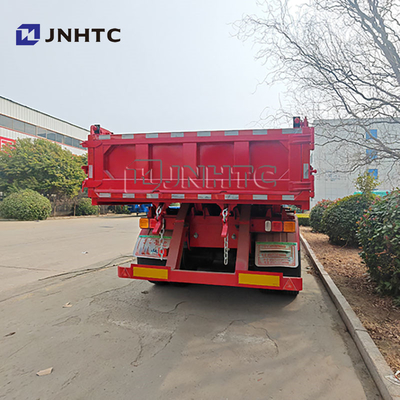 China Merk 3 As Hydraulische graanwagens oplegger Dumping Achterste Dump Tipper Halve vrachtwagens Aanhangwagen voor vrachtwagens