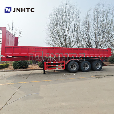 China Merk 3 As Hydraulische graanwagens oplegger Dumping Achterste Dump Tipper Halve vrachtwagens Aanhangwagen voor vrachtwagens
