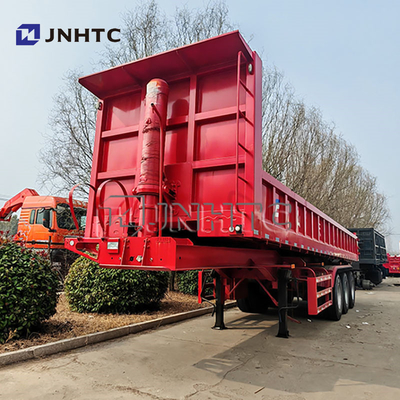 China Merk 3 As Hydraulische graanwagens oplegger Dumping Achterste Dump Tipper Halve vrachtwagens Aanhangwagen voor vrachtwagens