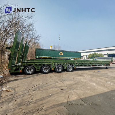 4 Assen Zwaargewicht Hydraulische Ganshals Lowboy Lowbed Semi-trailer Truck Truck Trailers
