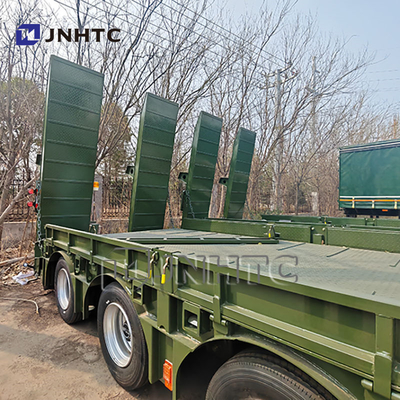 4 Assen Zwaargewicht Hydraulische Ganshals Lowboy Lowbed Semi-trailer Truck Truck Trailers
