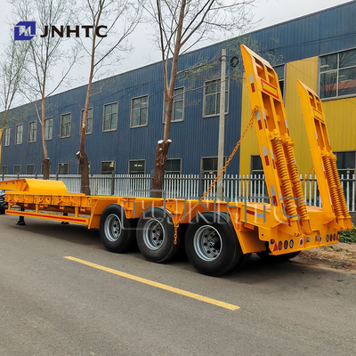 Zware vrachtwagen 60 80 ton laagbed Semi-trailer met blad veer ophangingssysteem en waterfunctie