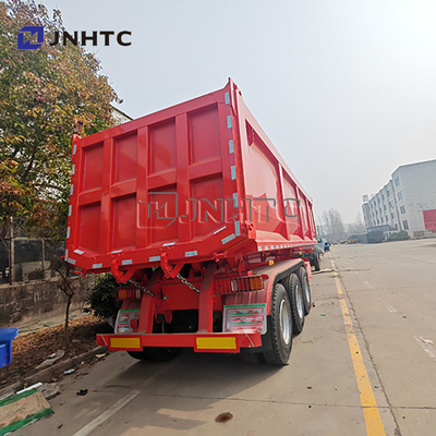 Hydraulische Dump Tipper Trailer 3 axle Semi-trailer voor het transport van bouw afval / zand
