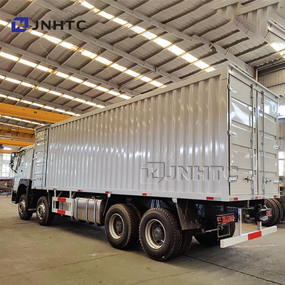 25 ton Howo Truck 8*4 Van Trucks Diesel Manuele Transmissie Verdikte containers Doos vrachtwagens