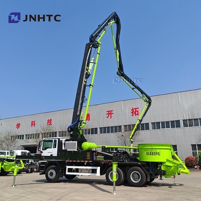 Sinotruk Zware 47m 6X4 gemonteerde betonpomptruck met hydraulische schijfmixer
