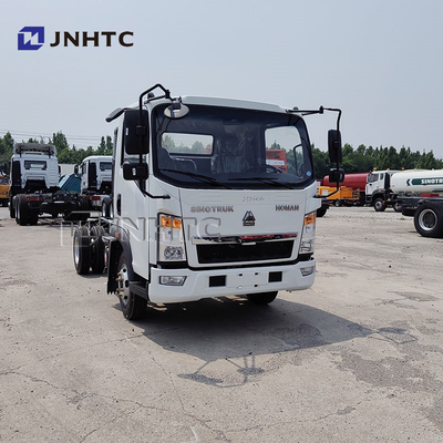 Sinotruck Howo 4x2 5 ton 8 ton lichte vracht / dumptruck Chassis Dieselbrandstof Euro 2 emissie Links stuur