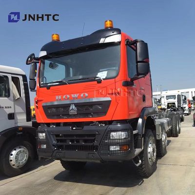 HOWO TX 8X4 Tipper Truck Chassis 400HP 12 Wheels Blue Dump Truck Chassis