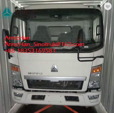 Euro3 de Medio van Lichte Lading 5-7T de Plichtsvrachtwagens LHD 4x2 116HP van Liftting SINOTRUK Howo7