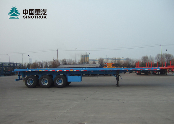 CIMC Tri - As Op zwaar werk berekende Semi Aanhangwagens 40ft Hoge Flatbed Aanhangwagen met BPW-Assen