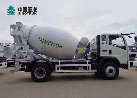 Howo 4x2 4CBM Mini Concrete Mixer Truck met Witte Kleur is Klaar in Fabriek