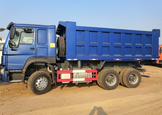 Sinotruk 6x4 371 Zware de Stortplaatsvrachtwagen van de Paardmacht 25 Ton Blauwe Kleuren Met lange levensuur