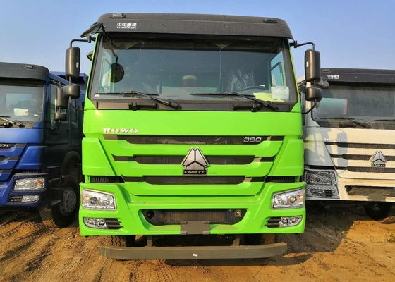 Groene Vrachtwagen van de Kleurenhowo Achter Op zwaar werk berekende Stortplaats 30 Kubieke Meter Gemakkelijke Verrichting