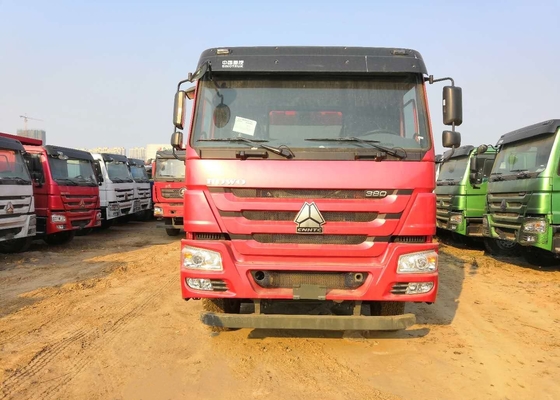 Materiaal van de de Stortplaatsvrachtwagen van HOWO het Op zwaar werk berekende 6x4 met Vrachtwagen van de de Rode Kleuren de Internationale Stortplaats van 371hp