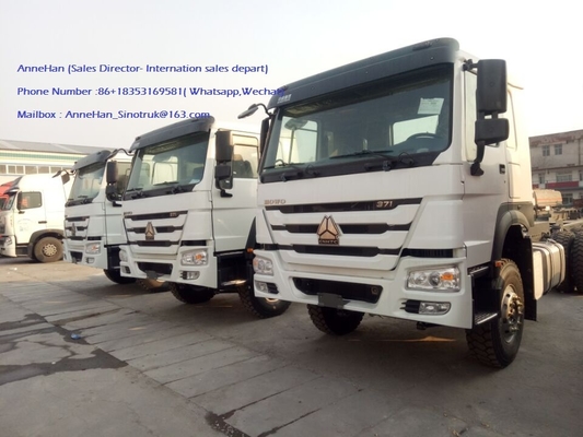 10 van de bandensinotruk HOWO Lading de Euro 2 LHD 6X4 336HP HW76 Cabine van de Vrachtwagenchassis