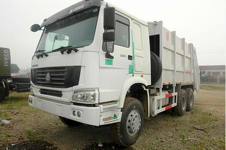 6x4 euro II de Persvrachtwagen van het Emissie Standaardafval, Compacte Vuilnisauto 12m3