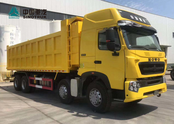 Gele de Stortplaatsvrachtwagen van 420HP 8X4 29CBM T7H Sinotruk Howo