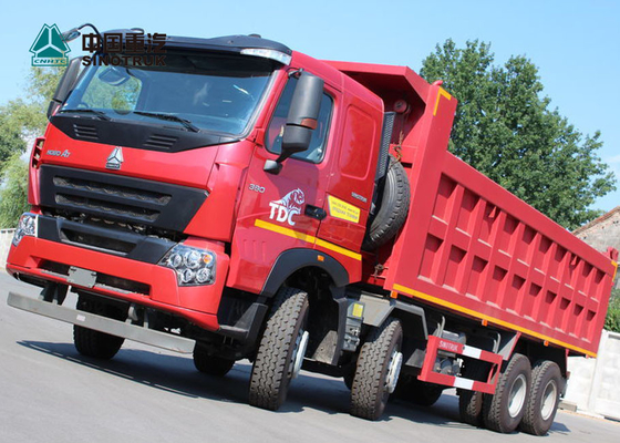 Euro 2 8x4-Stortplaatsvrachtwagen Op zwaar werk berekende 30cbm van Sinotrukhowo A7 50 Ton Nuttige ladings