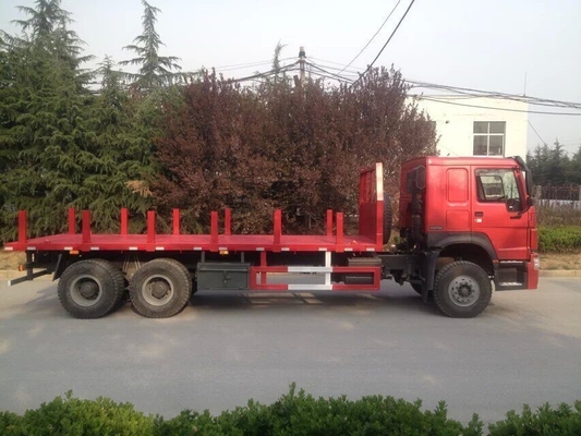 van de de Ladingscontainer van 371hp Sinotruk Howo7 de Vrachtwagen 30T Flatbed 6x4 10wheels met 1 Reserveband