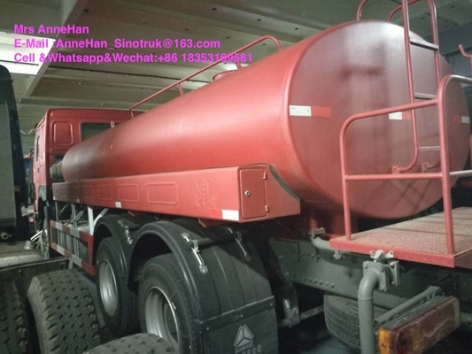 Het Watertankwagen 4000 Gallon Linkeraandrijving 6X4 van de Sinotrukhowo7 Hoge druk