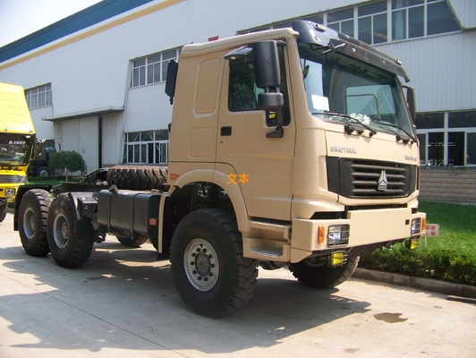van de de Tractorvrachtwagen Euro2 van 6x6 Sinotruk Howo7 de Emissie Stander 371hp voor 50T-Slepencapaciteit
