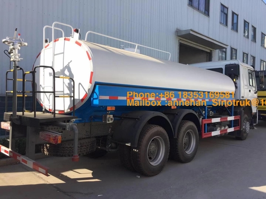 6 X 4 het Watertankwagen van 20000L 371hp met Nevelsysteem van Sinotruk Howo7