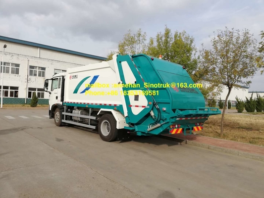 van de de Garbagecollectionvrachtwagen 290hp 336hp van 4x2 12m3 Sinotruk Howo7 de Linkeraandrijving Euro2