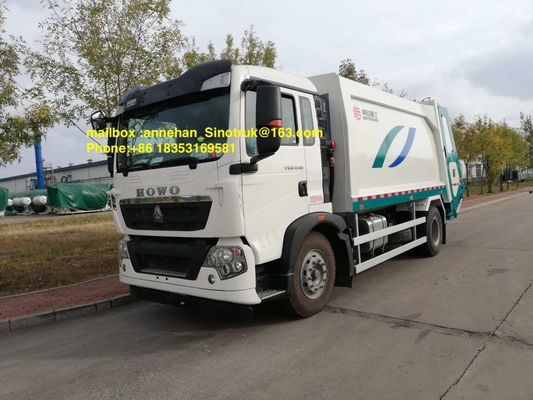 van de de Garbagecollectionvrachtwagen 290hp 336hp van 4x2 12m3 Sinotruk Howo7 de Linkeraandrijving Euro2