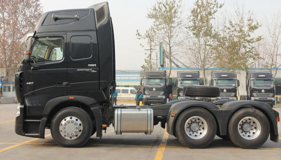 336hp euro 3 de Tractorvrachtwagen van Howo A7 Howo in Witte Overgegaane Kleur ISO