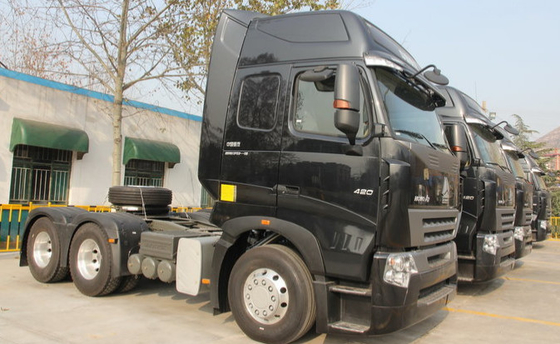 336hp euro 3 de Tractorvrachtwagen van Howo A7 Howo in Witte Overgegaane Kleur ISO
